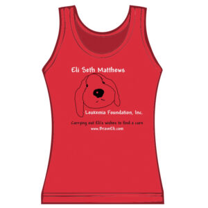 Ladies Puppy Tank Top red