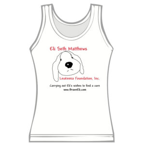 Ladies Puppy Tank Top white